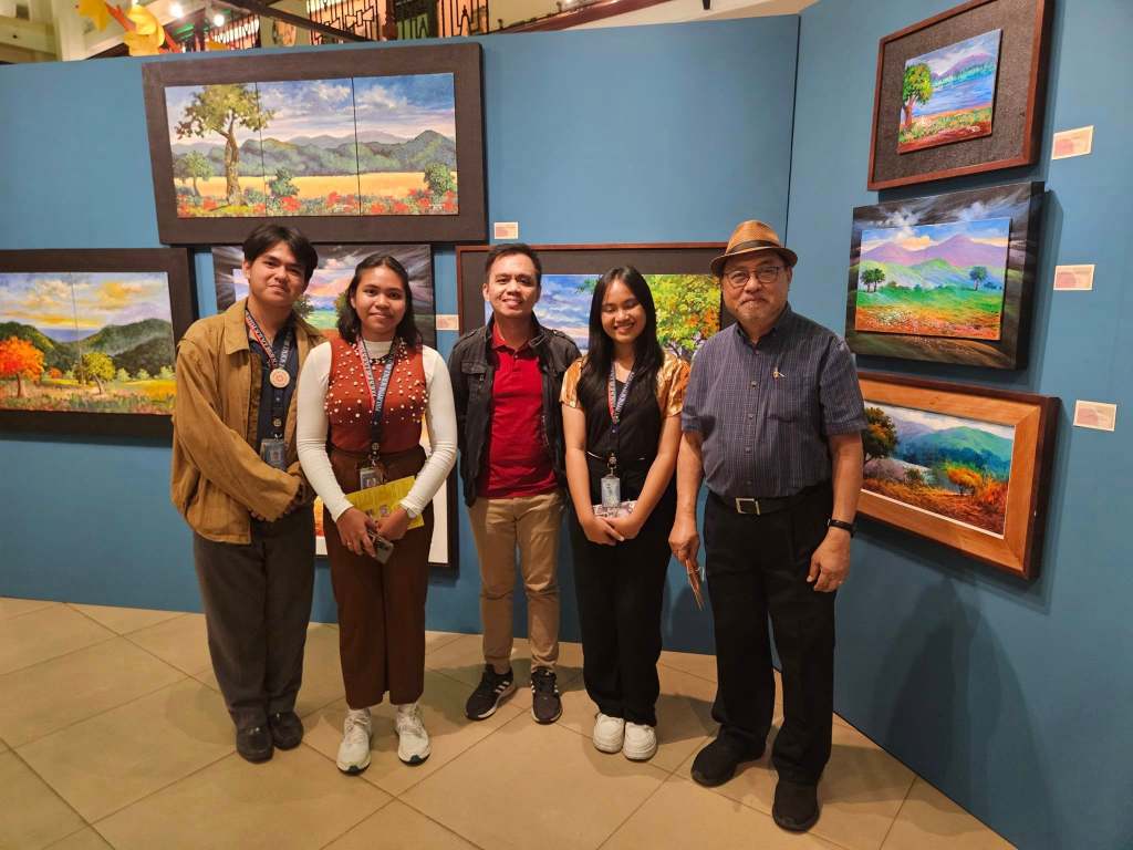 Students visiting the Exhibit