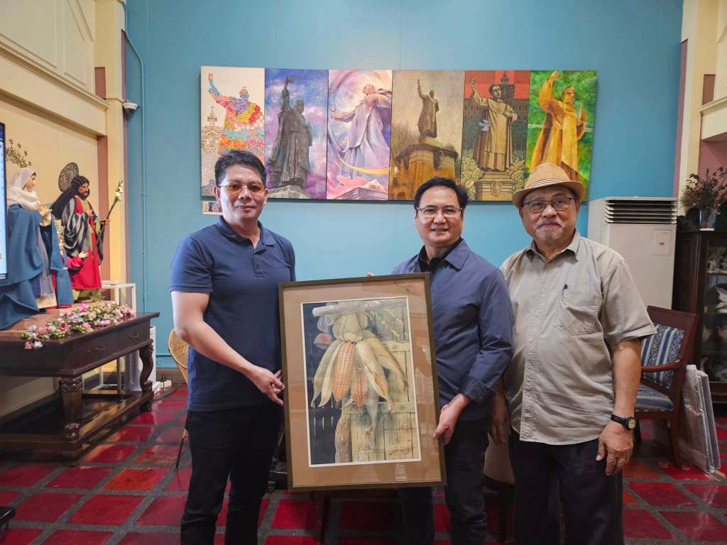 From left to right" Angelito Florendo, Fr. Isidro Abaño, OP, Orestes P. Monzon